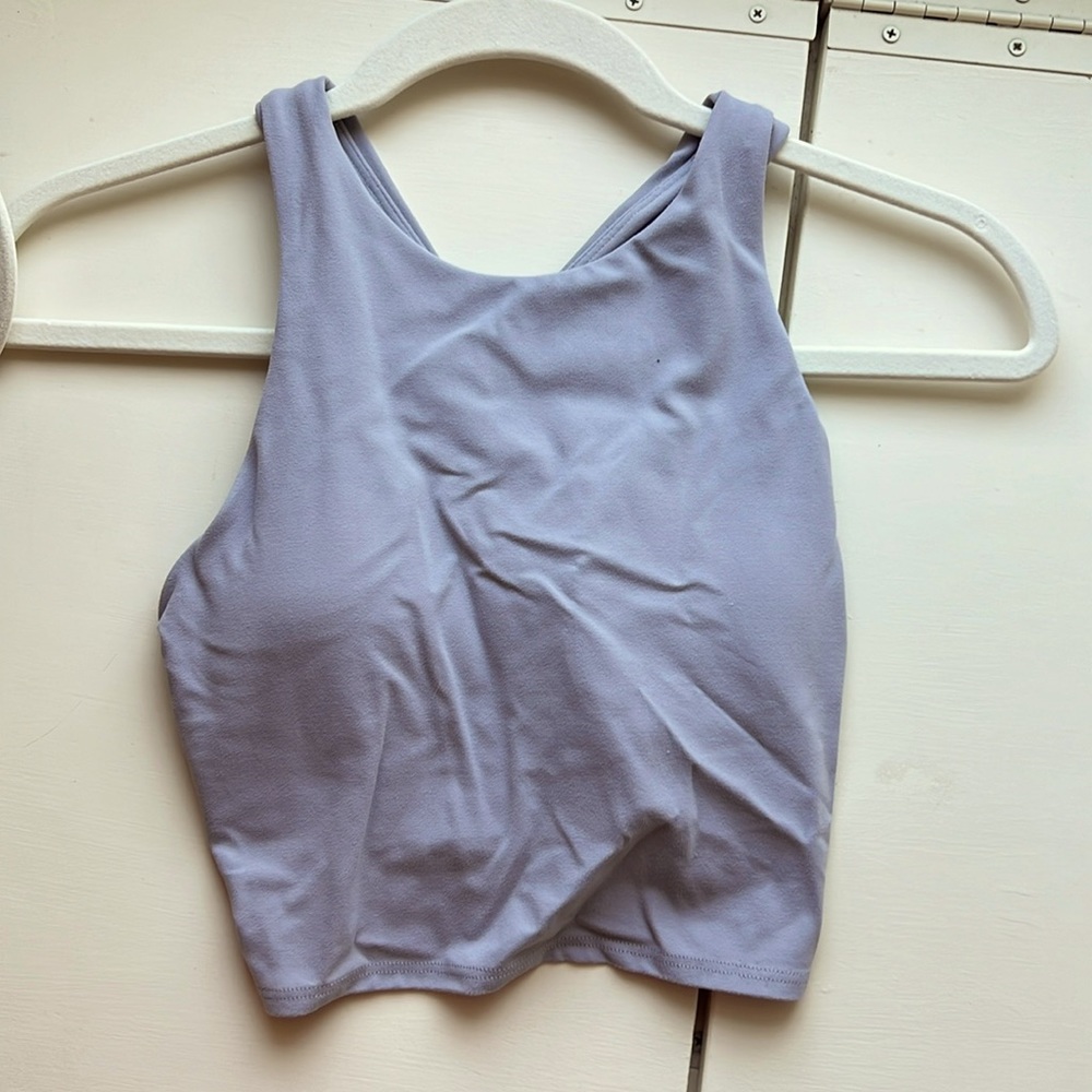 ATHLEATA CROPPED TANK BUILT IN BRA